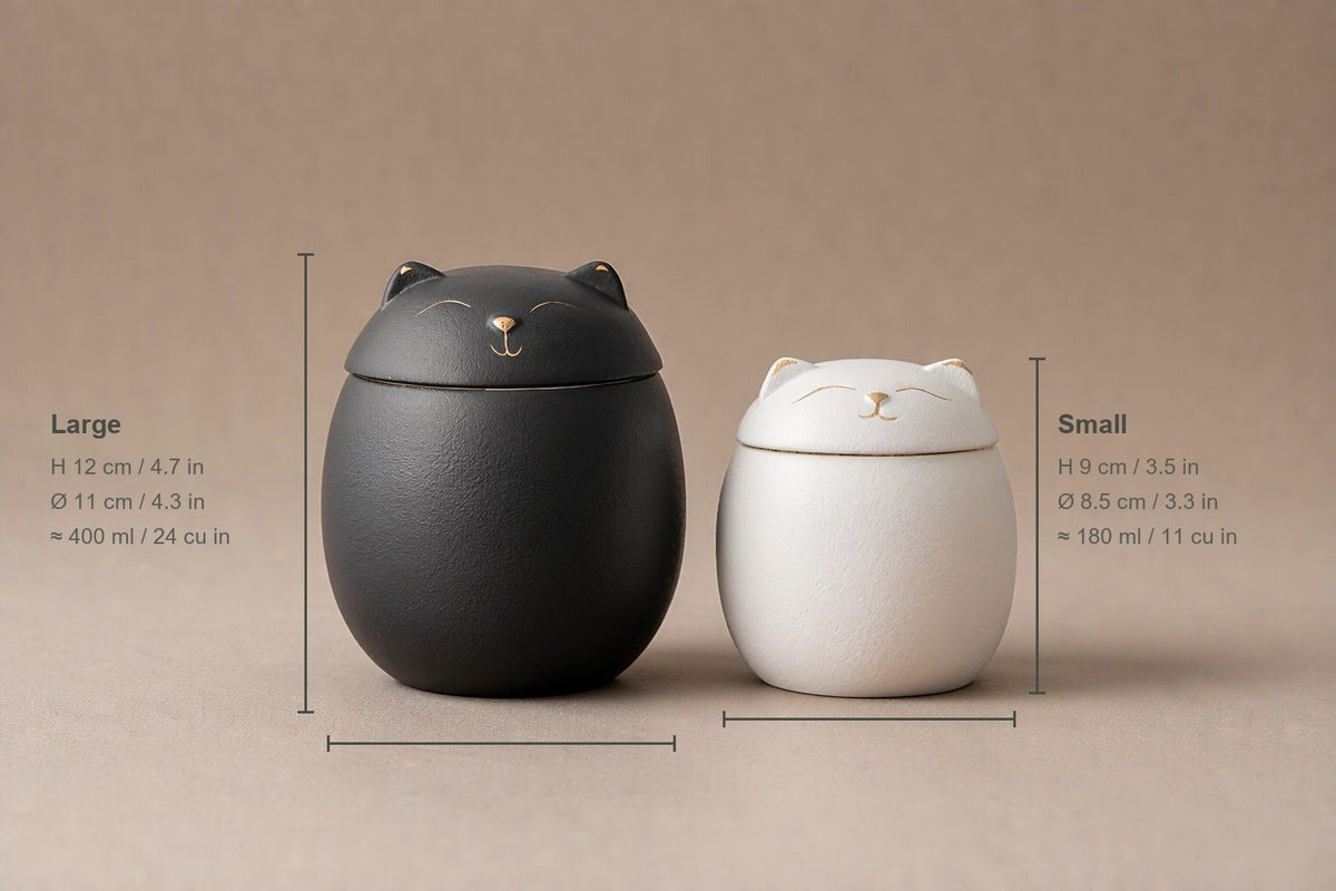 Ceramic Pet Cremation Keepsake Urn for Ashes — "In Another Form" Hand-Glazed Mini Jar