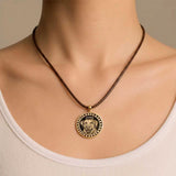 Custom Pet Bronze Medallion Necklace