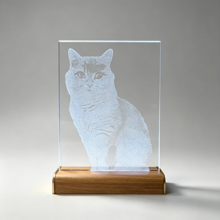 Intangible Heritage Hammered Glass Pet Painting