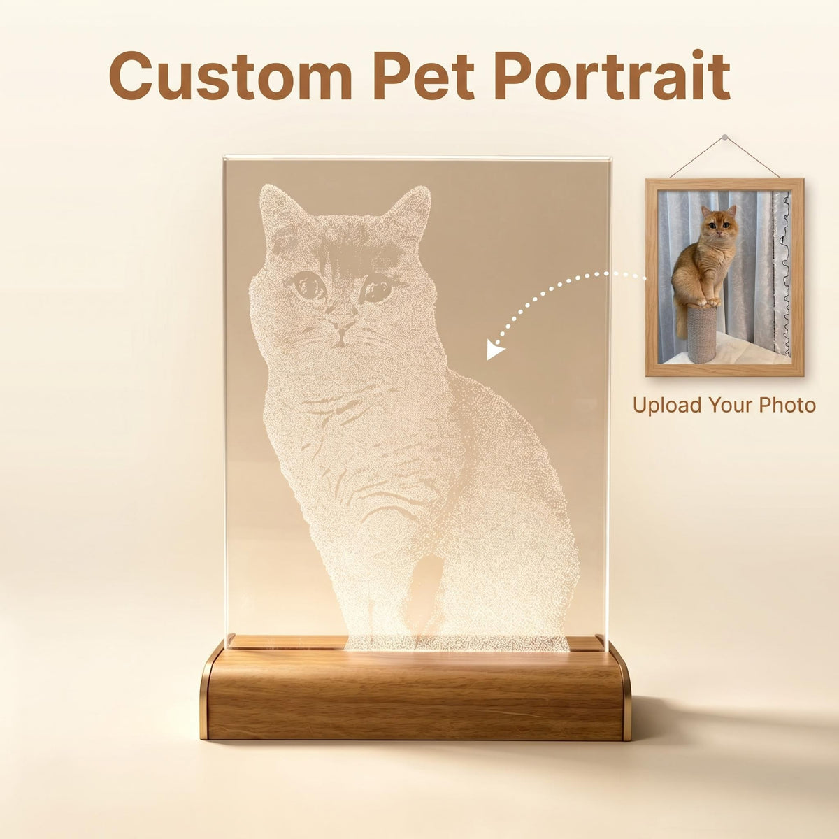 Intangible Heritage Hammered Glass Pet Painting
