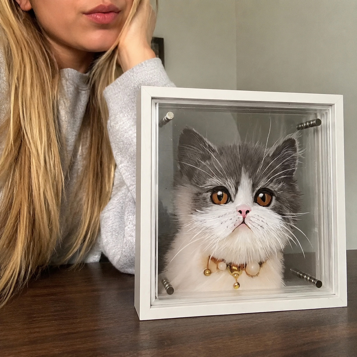 3D Acrylic Layered Pet Portrait