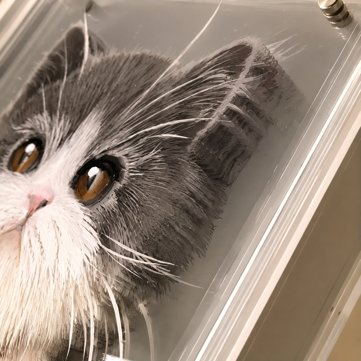 3D Acrylic Layered Pet Portrait