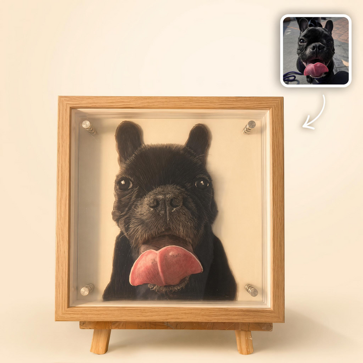 3D Acrylic Layered Pet Portrait