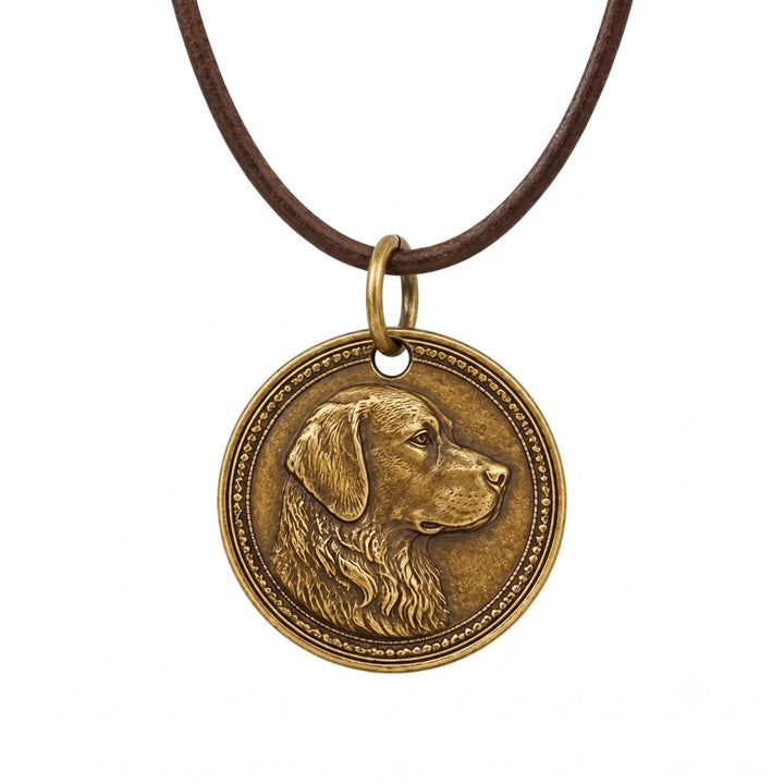 Custom Pet Bronze Medallion Necklace