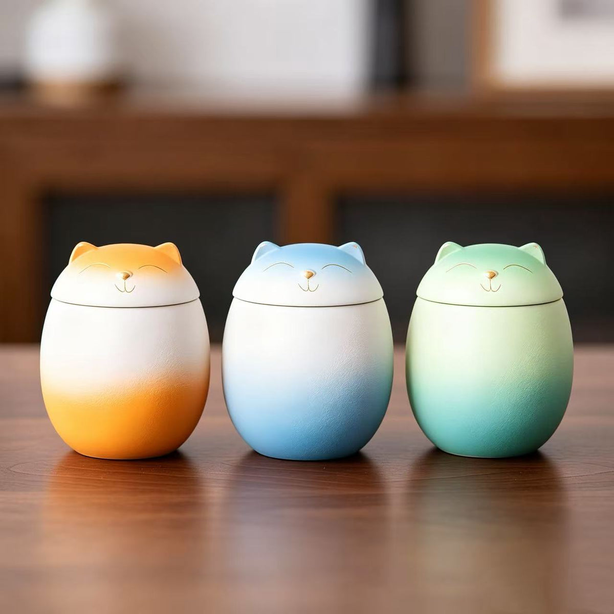 Ceramic Pet Cremation Keepsake Urn for Ashes — "In Another Form" Hand-Glazed Mini Jar