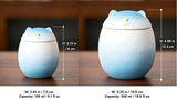 Ceramic Pet Cremation Keepsake Urn for Ashes — "In Another Form" Hand-Glazed Mini Jar
